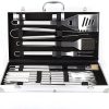 Grill Accessories, BBQ Tools Set,35Pcs BBQ Grill Grilling Accessories Tools Set,Barbecue Tool Set with Steel Fork, Stainless Steel Tongs and Spatula,BBQ Tools for Grill Outdoor 3