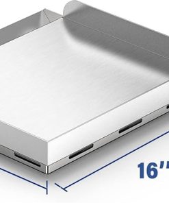 Skyflame 14″ x16″ Universal Fry Griddle, For Most 14″ Cook System Single/Double Burner Stove, Flat Top Griddle for Camping, Tailgating, Compatible with Camp Chef EX60LW, EX60P, EX60PP, EX60P, EX60B 2