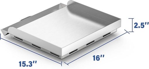Skyflame 14" x16" Universal Fry Griddle, For Most 14" Cook System Single/Double Burner Stove, Flat Top Griddle for Camping, Tailgating, Compatible with Camp Chef EX60LW, EX60P, EX60PP, EX60P, EX60B - Image 2