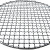 BBQ Stainless Steel Round BBQ Grill Roast Mesh Net Non-Stick Barbecue Baking Pan Accessories(30cm) 3