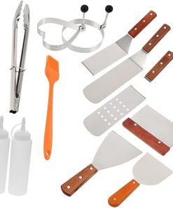 Stainless Steel BBQ Utensils Kit 12pc Grilling Set for Outdoor Camping Parties