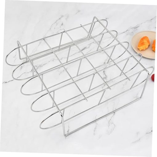 Bbq Grill Accessory Metal Steak Rack Rib Smoking Rack Barbecue Grill Tool - Image 2