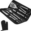 VICASKY 1Set Heavy Duty BBQ Grill Tools Portable and Utensils for Camping and Outdoor Picnics Easy to Clean Grilling Accessories for Barbecue Enthusiasts 4