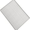 Barbecue Grilling Basket, Portable Stainless Steel Grill Basket Folding BBQ Grill Net BBQ Accessories for Roast Fish Vegetable Shrimp Seafood (40x25CM) 4