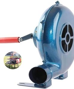 Manual Iron Gear BBQ Blower - Iron Gear Popcorn Fan Manual Fan, Starter Flame Exciter with Hand Crank Tool, Outdoor Cooking Barbecue Fire Bellows for Picnic Camping Stove Accessories(350W)