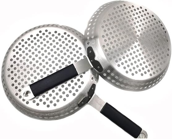 Stainless Steel Round Multi Holes Oil Draining Barbecue Roast Chicken Tray Grilling Rack 2 Stainless Steel Round Multi Holes Oil Draining Barbecue Roast Chicken Tray Grilling Rack - Image 2