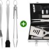 ROMANTICIST 4PC Heavy Duty Grill Accessories Bundle with Heavy Duty 20PC BBQ Grill Tool Set - The Best Barbecue Gift for Father's Day and Christmas