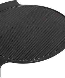 Cast Iron Plate Setter for XL Big Green Egg 19.5" Heat Deflector Smoking Stone,Fits 24" Grills Durable Heat Deflector for Smoking,Grilling,Indirect Cooking Compatible with XL BGE Accessories