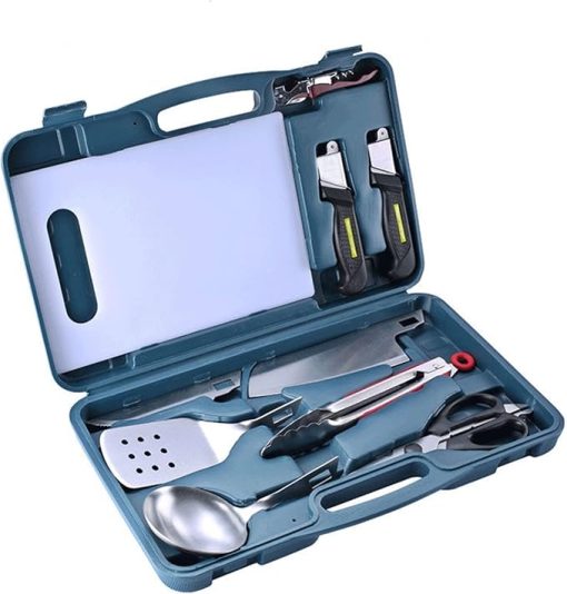 Grill Set Heavy Duty BBQ Accessories, BBQ Tool Set Grill Accessories with Carrying Case, Stainless Steel Grill Tools Set for Outdoor Camping Barbecue
