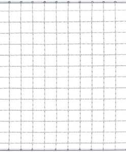 HARFINGTON Square BBQ Grill Net 19x60cm Electroplated Stainless Steel Barbecue Mesh Mat for Baking Smoking Charcoal Grilling Roasting