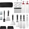 SEFAX Stainless Steel Grilling Kit, BBQ Tools Set, Grill Accessories with Storage Bag, Portable Grilling Utensil Kit, Suitable for Travel, Picnics, RVs, Camping, BBQs, Parties (Size : 14pcs) 3