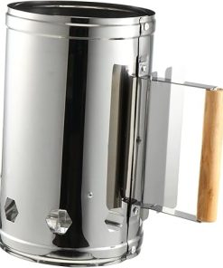 BBQ Fire Bucket Charcoal Grill Accessory Stove Tool Fire Starter Chimney for Outdoor Cooking