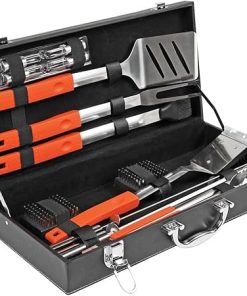 Mr. Bar-B-Q 94006Y 20-Piece Rubber Grip Set in Black Attache Case 2