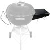 GRISUN Grill Table Shelf and Lid Holder for Weber Kettle Grills 22 Inches, Charcoal Grill Side Table Shelf and Slide a Side Lid Prop, Charcoal Grill Accessories for Weber, (Grill No Included)