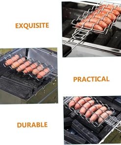 Stainless Steel Bbq Grill Mesh Rack Barbecue Accessories for Meat Grilling Net Outdoor Barbecue Tool 2