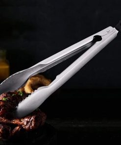 Barbecue Tongs Thickened 304 Stainless Steel Outdoor Barbecue Clip Home Kitchen Bread Clip Steak 2