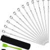 20-Pack BBQ Grill Accessories Tool Set, Stainless Steel BBQ Kit with Oxford Cloth Box for Camping/Kitchen, BBQ Utensils，Tool Kit Gift for Grilling Lover Outdoor 3