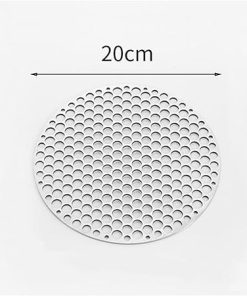 Stainless Steel Grill Net, ，Round Cooling Rack ， Iron Mesh BBQ Mat Grid Outdoor Cooking Grill Net Barbecue Rack Grill Mesh 304 Stainless Steel BBQ Net Bacon Grill Tool 2