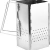 Charcoal Chimney, 6 x 6 x 11 Heavy Duty Charcoal Chimney Starter, Stainless Steel Foldable Starter with Handle, Portable for Grill Outdoor Cooking