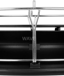 Kamado Joe SlōRoller Hyperbolic Smoke Chamber Accessory Insert with Stainless Steel Rack for Classic Joe 18-inch Charcoal Grill and Smokers in Black, Model KJ-HYPER 2