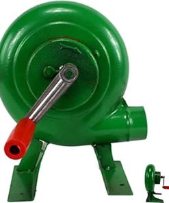 Hand Crank Blacksmithing Forge Blower Popcorn Fan Manual Fan Grill Fire Starter Flame Exciter With Duct Iron Gear Manual BBQ Blower For Outdoor Fireplace Hiking Barbecue Tool(Size:80W,Color:One Color)