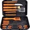 Family Sized BBQ Tool Set with Electric Motor Easy Barbecue Set and Metal Texture for Outdoor Cooking 4