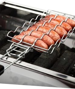Happyyami Barbecue Tools for Grilling BBQ Grill Accessories Kabob Skewers Fish Grilling Basket Durable 2