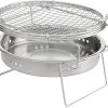 Portable Stainless Steel BBQ Grill Folding BBQ Grill Mini Pocket BBQ Grill Barbecue Accessory For Home Park Camping Picnic Tool
