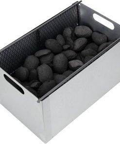 Charcoal Grill Smoker Box for Oklahoma Joe's 3697490W01 Charcoal Grill Smoker Box Replacement Parts Charcoal Basket for Oklahoma Joe's Judge Charcoal Grill, Char-Griller 50/50 Accessories