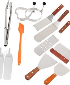 Balacoo 12pc Tool Set Grill Set Stainless Steel Utensils Kit for Outdoor Cooking Picnic Supplies Tools Grilling Tools Set Grill Accessories Set Grilling Tools