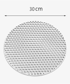 Stainless Steel Grill Net, ，Round Cooling Rack ， Iron Mesh BBQ Mat Grid Outdoor Cooking Grill Net Barbecue Rack Grill Mesh 304 Stainless Steel BBQ Net Bacon Grill Tool 2