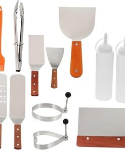 12pcs BBQ Grill Utensils Set Stainless Steel Outdoor Barbecue Tools Accessory Kit Portable BBQ Tools for Home Outdoor