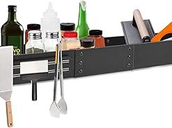 Front Griddle Caddy for Blackstone 36 Inch with Magnetic Tool Holder, Sivsis Extra Large Capacity Blackstone Griddle Caddy