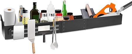Front Griddle Caddy for Blackstone 36 Inch with Magnetic Tool Holder, Sivsis Extra Large Capacity Blackstone Griddle Caddy Front Griddle Caddy for Blackstone 36 Inch with Magnetic Tool Holder, Sivsis Extra Large Capacity Blackstone Griddle Caddy