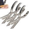 BBQ Rib Skinner Tool, Stainless Steel Rib Membrane Remover Tools, Rib Prep Pro, Professional Boning Tongs Boning Knife Set for Perfect Ribs, Ergonomic Handle Precise Cutting for BBQ Enthusiast(3pcs)
