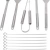 Barbecue Supplies,Portable Foldable Camping Barbecue BBQ Tool Kits for Outdoor 3