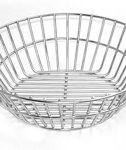 only fire #8537 Charcoal Ash Basket, Stainless Steel Charcoal Holder with Handles, Grilling Accessories, Fits Kamado Joe Classic