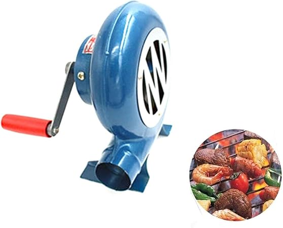 Hand Crank Blacksmith Forge Blower – Outdoor Cooking BBQ Fan Air Blower, Mini Hand Crank Fan Air Blower, Grill Picnic Camping Stove Accessories, For Barbecue Fire Bellows Hand Crank Tool ( Size : 80W Hand Crank Blacksmith Forge Blower - Outdoor Cooking BBQ Fan Air Blower, Mini Hand Crank Fan Air Blower, Grill Picnic Camping Stove Accessories, For Barbecue Fire Bellows Hand Crank Tool ( Size : 80W