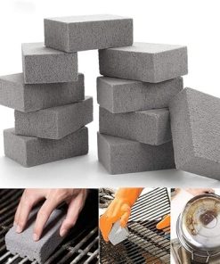 EMEPE Barbecue Accessories BBQ Grill Cleaning Brick Block Grill Stone Racks Stains Grease Cleaner BBQ Tools for Kitchen Gadgets Cleaning Brush (Color : 10pcs) 2