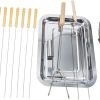 VOSAREA BBQ Tool Set 15pc Grill Accessories Kit Outdoor Grill Tools Squirrel Cage Blower Fan