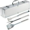 Premium Barbecue Utensils Stainless Steel Tools, 3Pcs Barbecue Accessories BBQ Grill Cooking Utensils Tools Set with Handy Case for Men and Women Outdoor Party Camping Ba