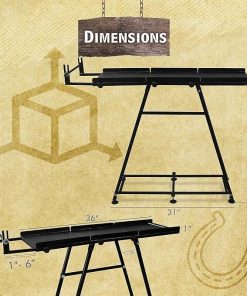 SIMOND STORE – Propane Forge Stand – Compatible with All Single,Double & Three Burner Propane Forges for Blacksmithing Steel Forge Propane Forge for Knife Making Blacksmith Forge Kit 36″(L) The Forge 2