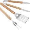 2 Pack Grill Spatula Set for Outdoor Grill, 7-in-1 BBQ Spatula for Grill, 17 Inch Barbecue Tool with Knife/Serrated Edge/Flip Fork, Spatula Accessories for Outdoor Grills, Perfect BBQ Gifts for Men 4
