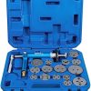 BGS 1117 | Brake Piston Reset Tool Set | pneumatic | 16 pcs.