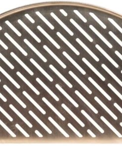 Kamado Joe Half-Moon 304 Stainless Steel Cooking Grate for Fish and Vegetables, Fits Classic Joe 18-inch Charcoal Grill and Smokers in Silver, Model KJ-HSSCGFV