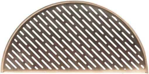 Kamado Joe Half-Moon 304 Stainless Steel Cooking Grate for Fish and Vegetables, Fits Classic Joe 18-inch Charcoal Grill and Smokers in Silver, Model KJ-HSSCGFV