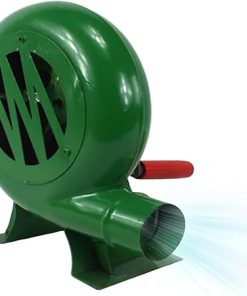 Manual Iron Gear BBQ Blower - Iron Gear Popcorn Fan, Portable Coal Lighter, BBQ Blower with Hand Crank Tool, Metal Fan Blade, for Camping/Outdoor Cooking Barbecue Accessories (Color : 200W)