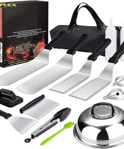 Flat Top Griddle Accessories Kit Outdoor Teppanyaki BBQ Cooking Camping 20Pcs Blackstone Griddle Accessories Set Carry Bag