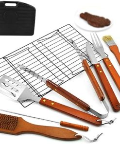 BBQ Tool Combination Set Stainless Steel Portable Carrying Case BBQ 18 Piece BBQ Set