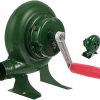 Outdoor Cooking BBQ Fan Air Blower, Hand Crank Blacksmith Forge Blower, Hand Crank Fan Air Blower Grill, Iron Gear Popcorn Fan Manual Fan, for Picnic Camping Stove Accessories(200W)